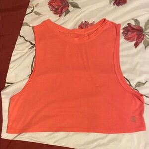 Women's Athletic Coral Muscle Tee